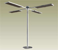 Estufa exterior con soporte de pie
